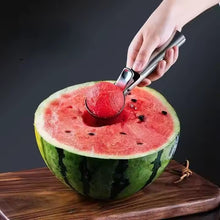 Cargar imagen en el visor de la galería, Set 2 Cuchara de helado Fruta con Expulsor de acero inoxidable 18 cm
