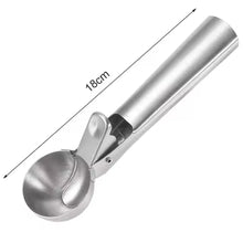 Cargar imagen en el visor de la galería, Set 2 Cuchara de helado Fruta con Expulsor de acero inoxidable 18 cm
