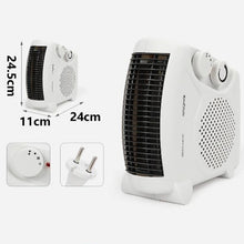 Cargar imagen en el visor de la galería, Calefactor ventilador eléctrico Termostato regulable 2000W calentador 3 funcione
