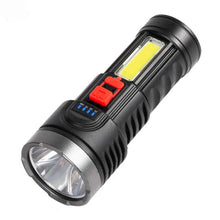 Cargar imagen en el visor de la galería, Linterna de Mano Recargable Portatil 5 LED De Alta Potencia 6 W 350 LM 4 Modos
