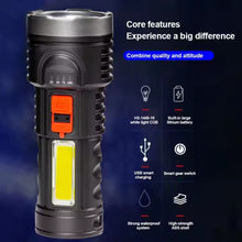 Cargar imagen en el visor de la galería, Linterna de Mano Recargable Portatil 5 LED De Alta Potencia 6 W 350 LM 4 Modos
