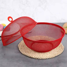 Cargar imagen en el visor de la galería, Frutero de Mesa Rejilla con Tapa Metal Redondo Para Conserva Frutas Frescas 28.5 x 22 cm
