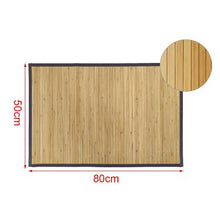 Cargar imagen en el visor de la galería, Alfombra De Bambú Antideslizante y Resistente Decoración del Hogar - Ideal para Salón, Comedor o Recibidor - Color Natural
