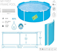 Cargar imagen en el visor de la galería, Piscina Desmontable Redonda Tubular Para + 2 Años De Pvc ø 152x38 Cm
