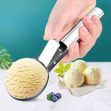 Cargar imagen en el visor de la galería, Set 2 Cuchara de helado Fruta con Expulsor de acero inoxidable 18 cm
