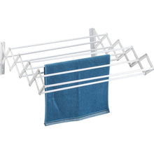 Cargar imagen en el visor de la galería, Tendedero de ropas Extensible DE PARED Ancho 61 CMS 9 VARILLAS Extensible acordeon 4,50 MTS CONFORTIME
