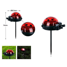 Cargar imagen en el visor de la galería, 5 Luces Solares de Jardín Mariquita LED Impermeables – Decoración Exterior para Plantas, Macetas, Césped, Balcón o Terraza
