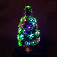 Cargar imagen en el visor de la galería, Arbol De Pino De Navidad Artificial Con Luz Multicolor Con Maceta 40 Cm
