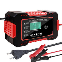 Cargar imagen en el visor de la galería, Cargador de Batería de Coche inteligente rápido de 12V 6A con cargadores de pantalla LCD, baterías y fuentes de alimentación para coche, motocicleta, barco, batería
