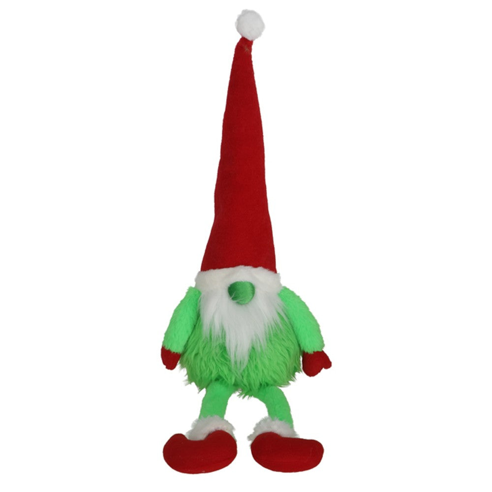 Muñeco Gnomo Verde sentado Navideño – Decoración de Navidad