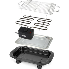 Cargar imagen en el visor de la galería, Barbacoa Eléctrica Termostato Regulable 2000W (48 X 35 X 9 CM)
