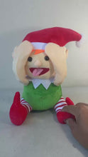 Cargar y reproducir el video en el visor de la galería, Elfo Musical con Movimiento 21x16x25 cm – Muñeco de Navidad Interactivo de Felpa con Sonido y Baile
