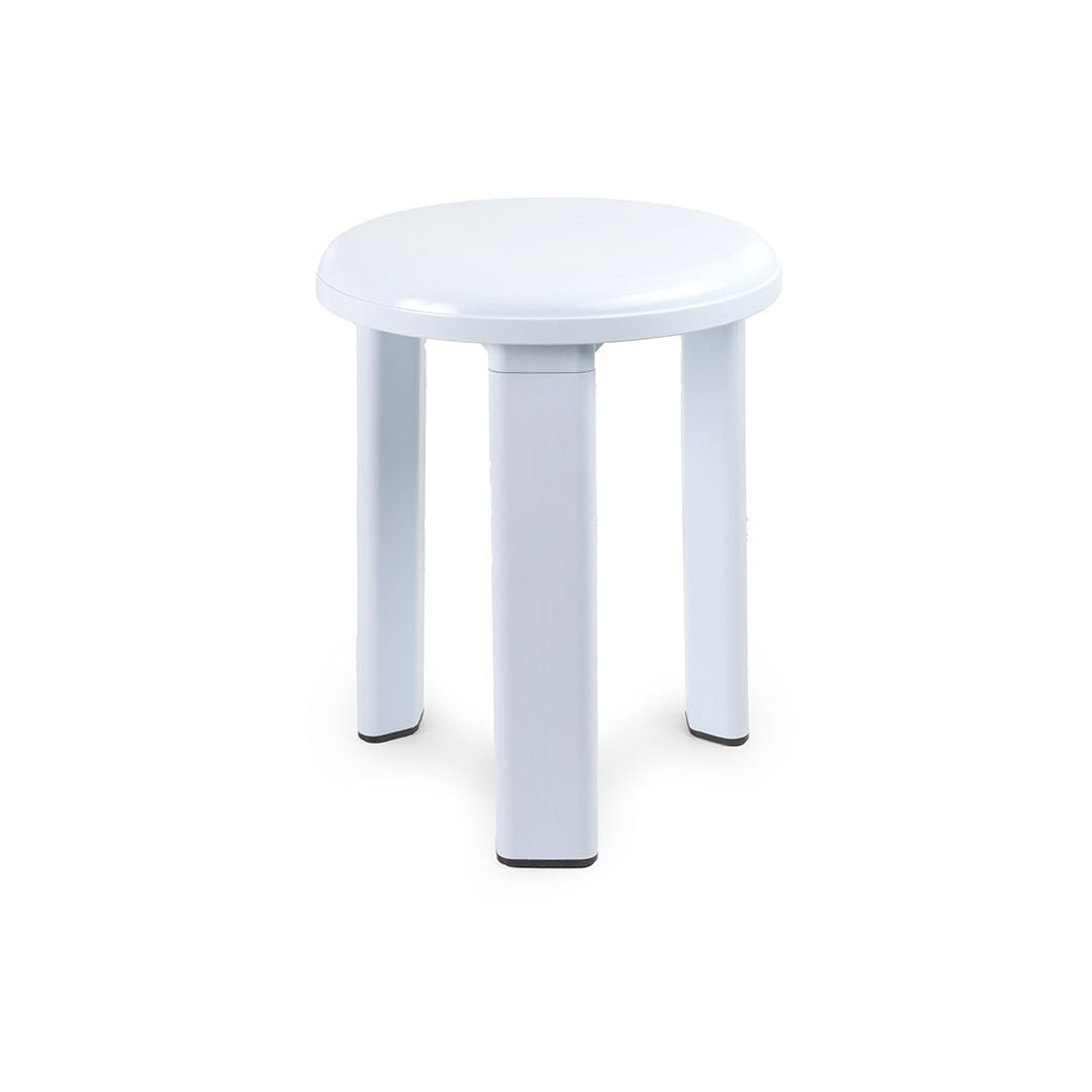 Taburete de baño de plástico resistente, con patas antideslizantes para mayor seguridad. Ligero, compacto y fácil de mover - Toyma