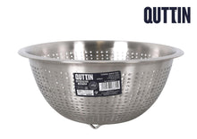 Cargar imagen en el visor de la galería, Colador Quttin Acero Inoxidable 28 cm – Resistente, Apto Lavavajillas, Uso Profesional y Doméstico
