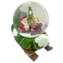 Cargar imagen en el visor de la galería, Bola cristal de agua nieve con musica navidad 16x10x13.5 cm decorativa navideña

