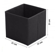 Cargar imagen en el visor de la galería, Pack 4 Cubos de almacenaje TNT 31x31x31cm para estanteria caja cuadrado plegable
