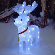 Cargar imagen en el visor de la galería, Reno Navidad 3D LED luz blanca decoracion interior noche lampara adorno ciervo
