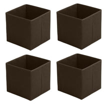 Cargar imagen en el visor de la galería, Pack 4 Cubos de almacenaje TNT 31x31x31cm para estanteria caja cuadrado plegable
