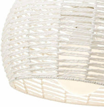 Cargar imagen en el visor de la galería, Lámpara de techo de metal blanca de 23x35x35 cm - MaxiaMarket.com
