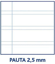 Cargar imagen en el visor de la galería, Cuaderno libreta Cervantes espiral forrado tapa normal PLASTICO 80 hojas 90 g A5
