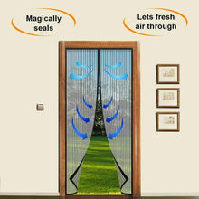 Cargar imagen en el visor de la galería, Cortina Mosquitera Para Puertas con cierre malla magnético Automático aire fresc
