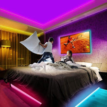 Cargar imagen en el visor de la galería, Tira LED 5050 RGB 5M Sincronización de música Bluetooth, control de aplicaciones
