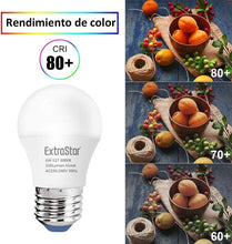 Cargar imagen en el visor de la galería, Pack 6 Bombillas LED 6W Globo E27 G45 Casquillo Gordo, 480lm, Luz Fria, Calida

