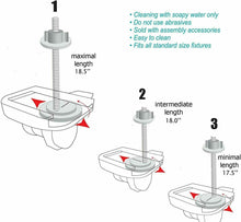 Cargar imagen en el visor de la galería, Tapa de Vader, aseo WC termoduro, bisagras plástico ajustables, talla universal
