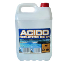 Cargar imagen en el visor de la galería, Ácido Clorhídrico Retuctora de PH 5 L, Líquido Aumentar pH Para Agua de Piscinas

