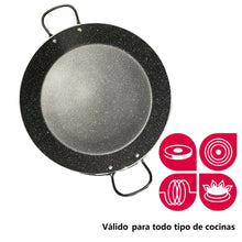 Cargar imagen en el visor de la galería, Paellera Piedra Black Sistema inducción total，Antiadherente, Para Paella Valenciana, Menaje Cocina Sarten
