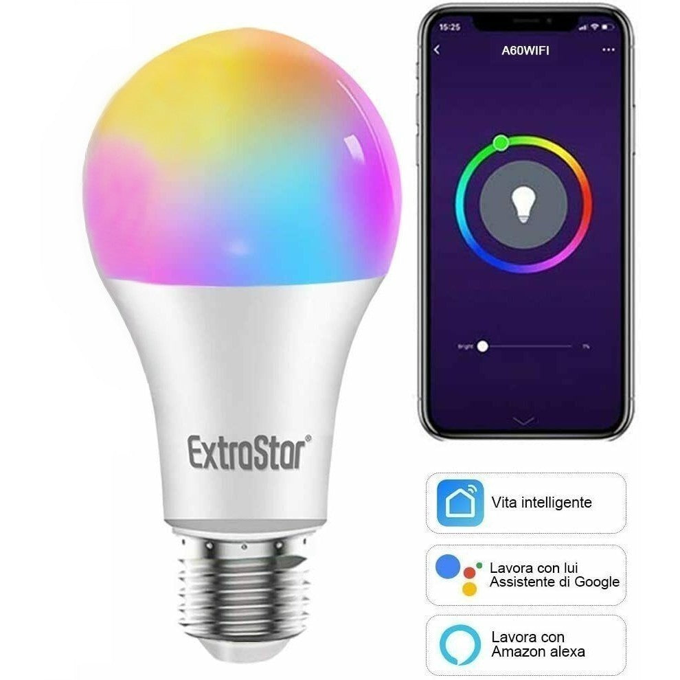 Lámpara Luz Inteligente Smart Multicolor Alexa Google Home Color de la luz  RGB multicolor