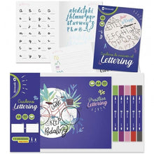 Cargar imagen en el visor de la galería, Cuaderno Lettering A4 + Rotuladores de doble punta Bismark A5 libreta

