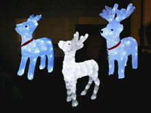 Cargar imagen en el visor de la galería, Reno Navidad 3D LED luz blanca decoracion interior noche lampara adorno ciervo
