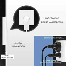 Cargar imagen en el visor de la galería, Regleta con 3/4/5 enchufes y interruptor cable de 1,5 m, Enchufe en ángulo plano
