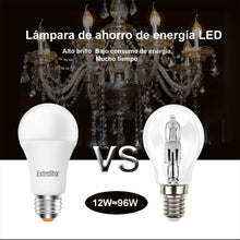 Cargar imagen en el visor de la galería, Pack 6 Bombillas LED 12W E27 800 lúmenes Casquillo Gordo, Luz Cálida, Frio

