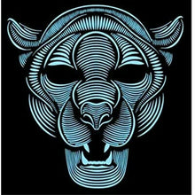Cargar imagen en el visor de la galería, Mascara Tigre Leon Iluminación Máscara Luminosa Carnaval Halloween Accesorios
