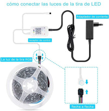 Cargar imagen en el visor de la galería, Tira Led Bluetooth 15m, Luces Led Habitacion Con Ir Control Remoto y Inteligente
