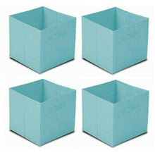 Cargar imagen en el visor de la galería, Pack 4 Cubos de almacenaje TNT 31x31x31cm para estanteria caja cuadrado plegable
