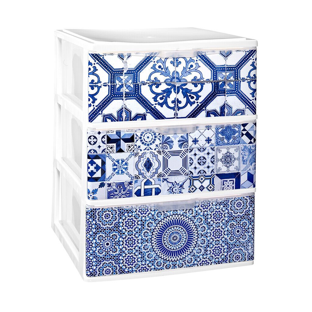 Cajonera de Plástico 3 / 4 Cajones Apilables Iris Blanco IML Alhambra