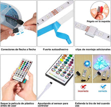 Cargar imagen en el visor de la galería, Tira Led Bluetooth 15m, Luces Led Habitacion Con Ir Control Remoto y Inteligente
