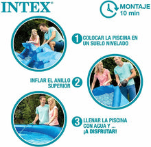 Cargar imagen en el visor de la galería, Piscina hinchable INTEX redonda Ø244x61 cm 1942 litros conexiones 32 mm verano
