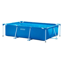 Cargar imagen en el visor de la galería, 28272-PISCINA rectangular desmontable tubular SMALL FRAME FAMILIAR 200X300X75CM 3834L familiar verano jardin
