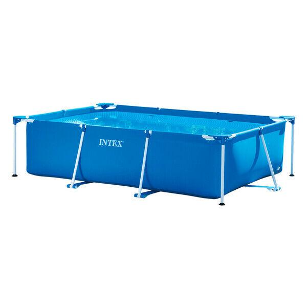 28272-PISCINA rectangular desmontable tubular SMALL FRAME FAMILIAR 200X300X75CM 3834L familiar verano jardin