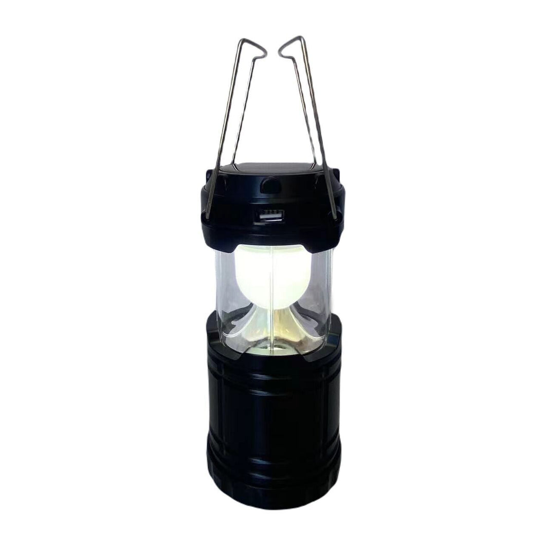 Farol Camping Solar, Cargador USB y Pilas Linterna Camping LED Luz Blanca