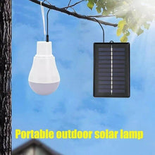 Cargar imagen en el visor de la galería, Lámpara Solar Portátil Bombilla LED Panel Solar Recargable Interior Exterior
