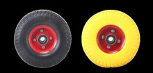 Cargar imagen en el visor de la galería, Rueda neumático de espuma maciza 260x85 mm, negro y amarillo
