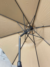 Cargar imagen en el visor de la galería, Sombrilla Parasol ø 300 cm Inclinabre Estructura Aluminio y Acero ø 48 mm Con 8 varillas de Acero12 x 18 mm Para Terraza Jardin Patio
