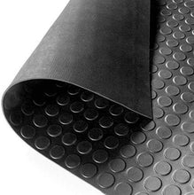 Cargar imagen en el visor de la galería, Pavimento de Caucho Antideslizante Suelo Protector Revestimientos PVC negro
