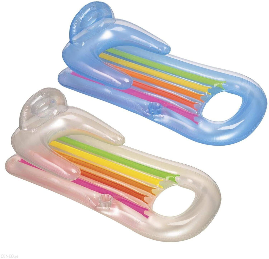 Sillón Colchón Hinchable colchonta tumbona piscina con respaldo y posa brazos