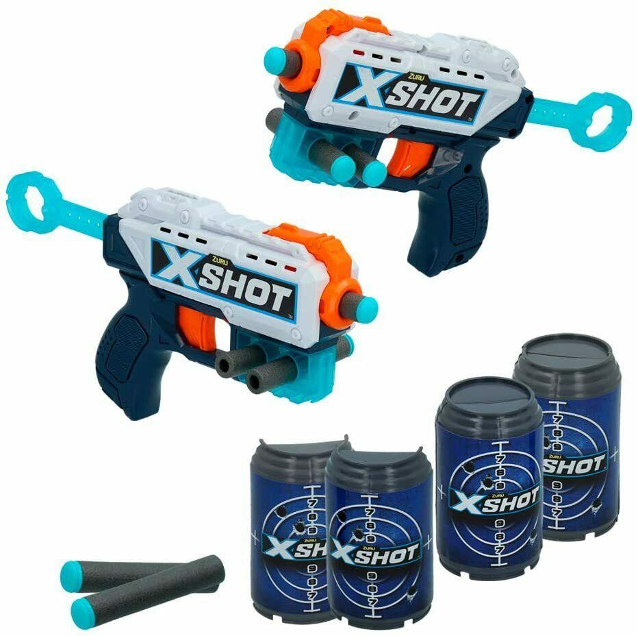 X-Shot - Pack 2 pistolas Recoil X-Shot Excel + 6 botes